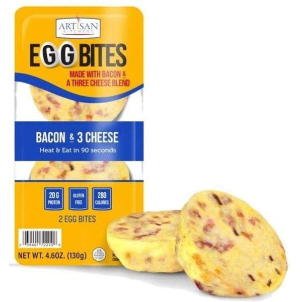 ARTISAN KITCHENS BACON AND THREE CHEESE EGG BITE