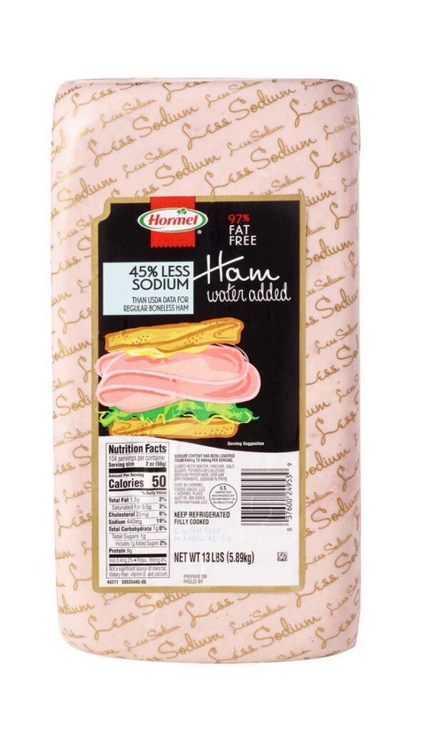 HORMEL LOW SODIUM COOKED HAM