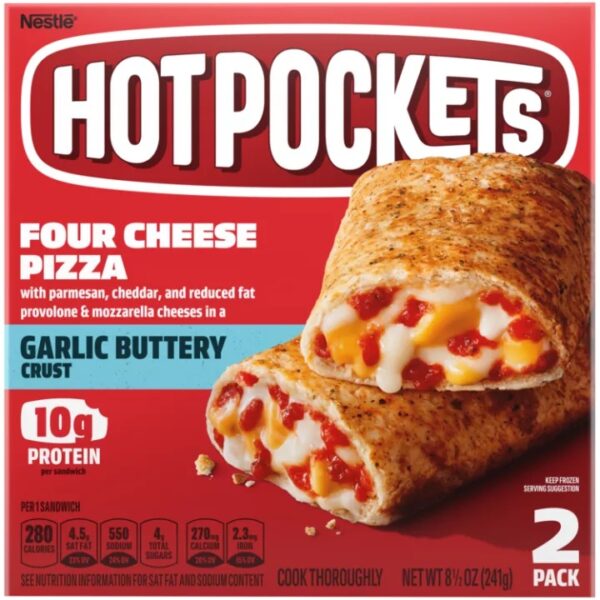 HOT POCKETS INDIVIDUALLY WRAPPED FOUR CHEESE HOT POCKETS