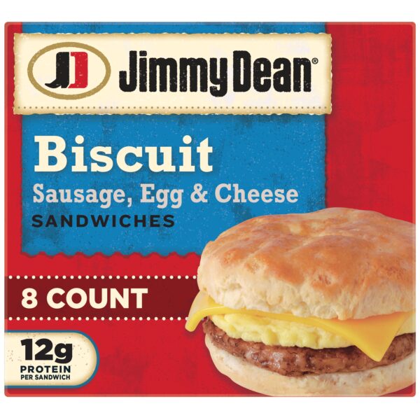 JIMMY DEAN SAUSAGE EGG AND CHEESE BISCUIT