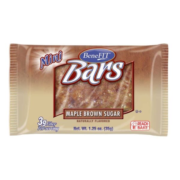 J&J SNACK INDIVIDUALLY WRAPPED MINI MAPLE BROWN SUGAR BENEFIT BARS