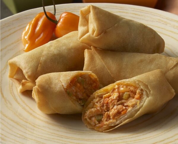 KABOBS BUFFALO CHICKEN SPRING ROLL