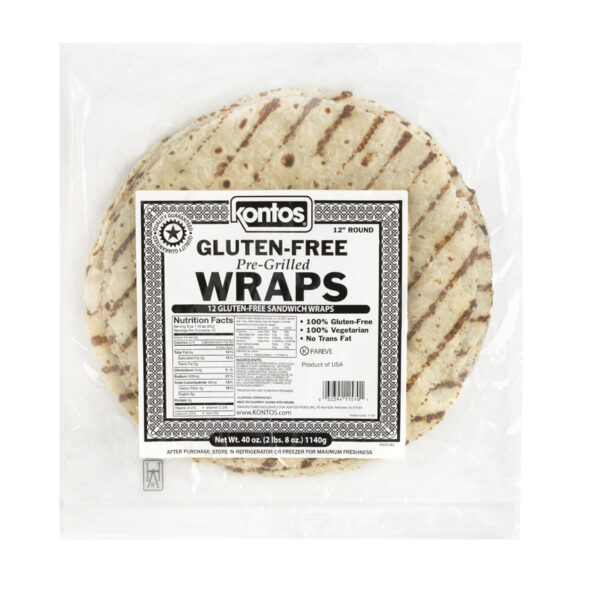 KONTOS GLUTEN FREE TORTILLA WRAP 12"