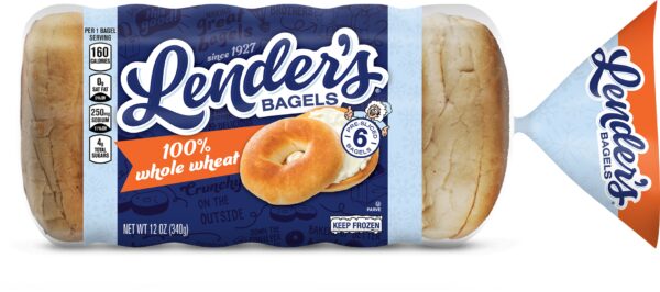 LENDERS 2oz WHOLE GRAIN SLICED BAGELS