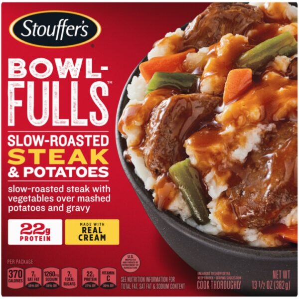 STOUFFERS STEAK AND MASHED POTATO BOWL