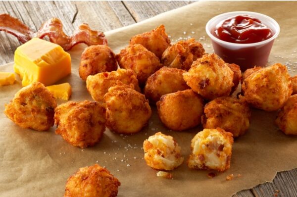 STUFFED FOOD CHEDDAR BACON TATER TOTS