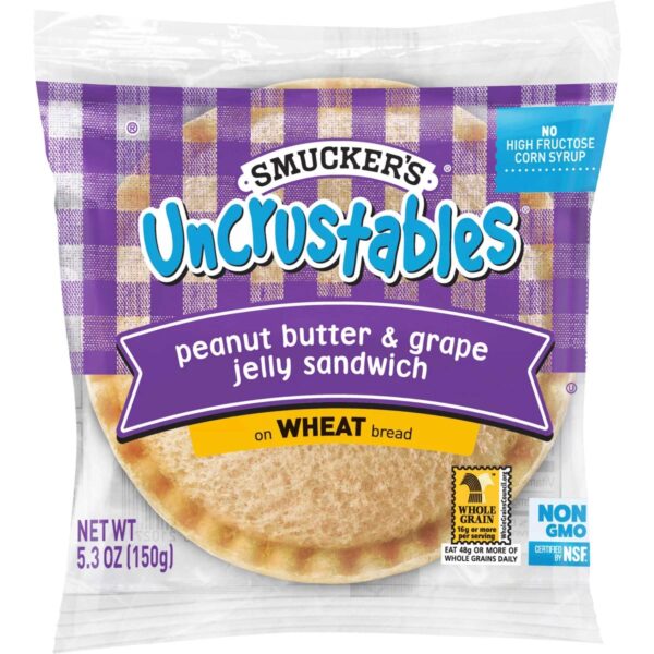 SMUCKERS INDIVIDUALLY WRAPPED PEANUT BUTTER JELLY SANDWICH